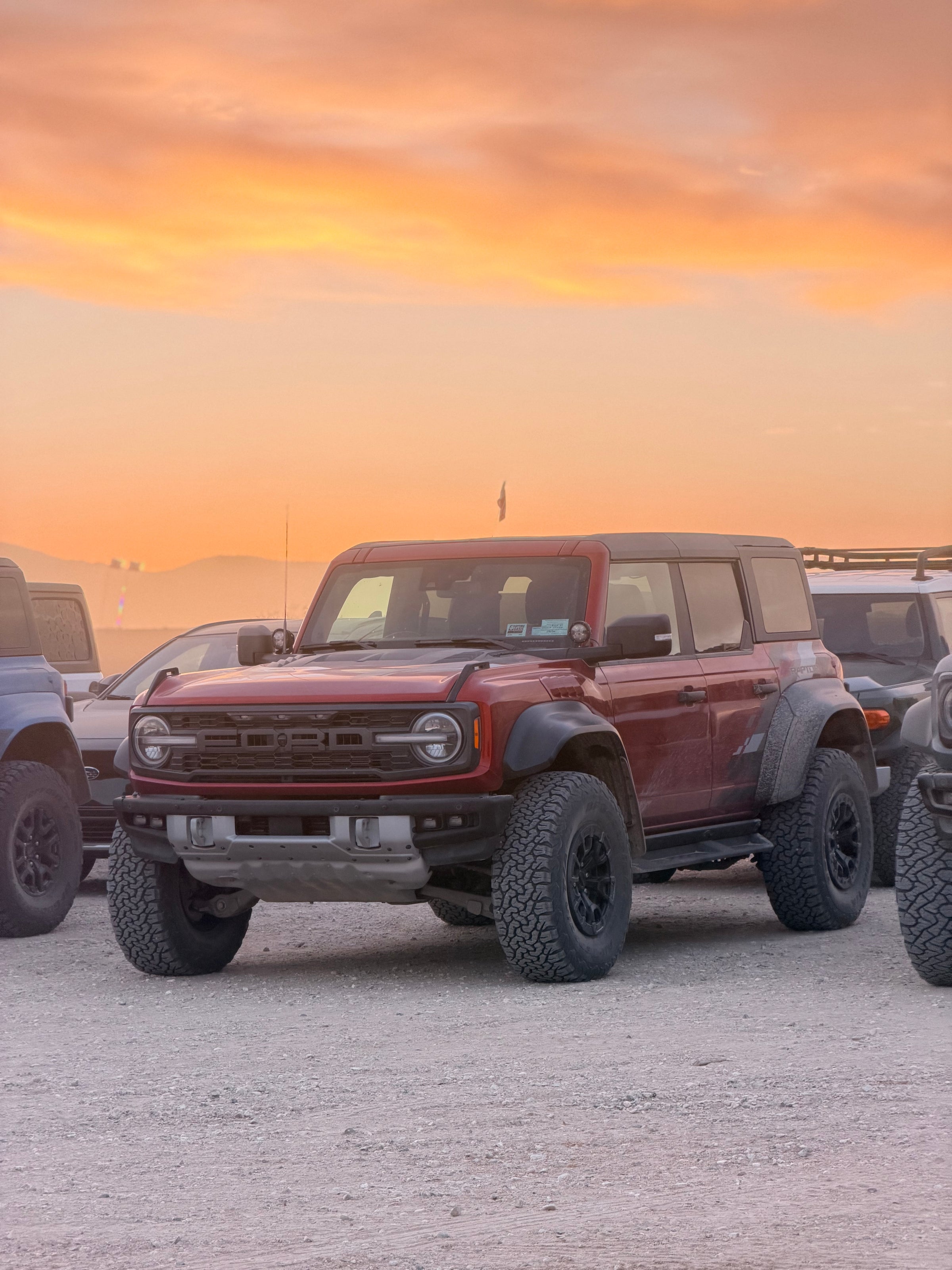 Ford Raptor on a New Mexico road